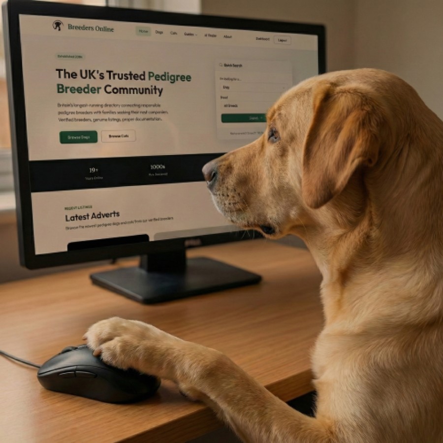 Dog using AI Breed Finder